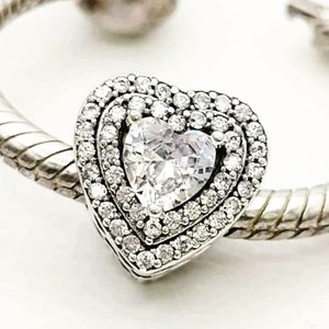 BRAND NEW Pandora  "sparklling levelled heart " ALE S925